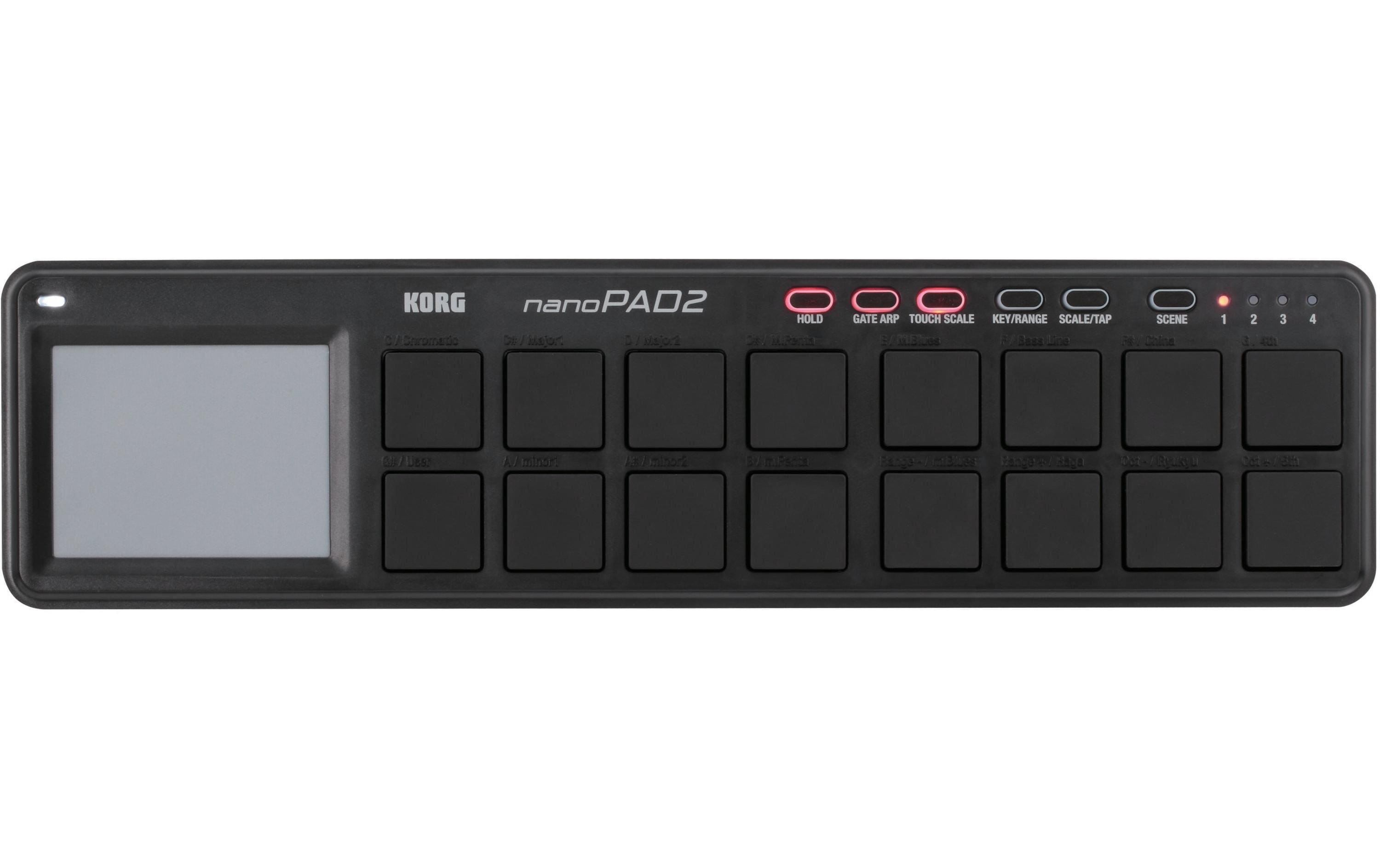 nanoPAD2, USB-Controller, 16 Pads, schwarz USB-Controller, schwarz