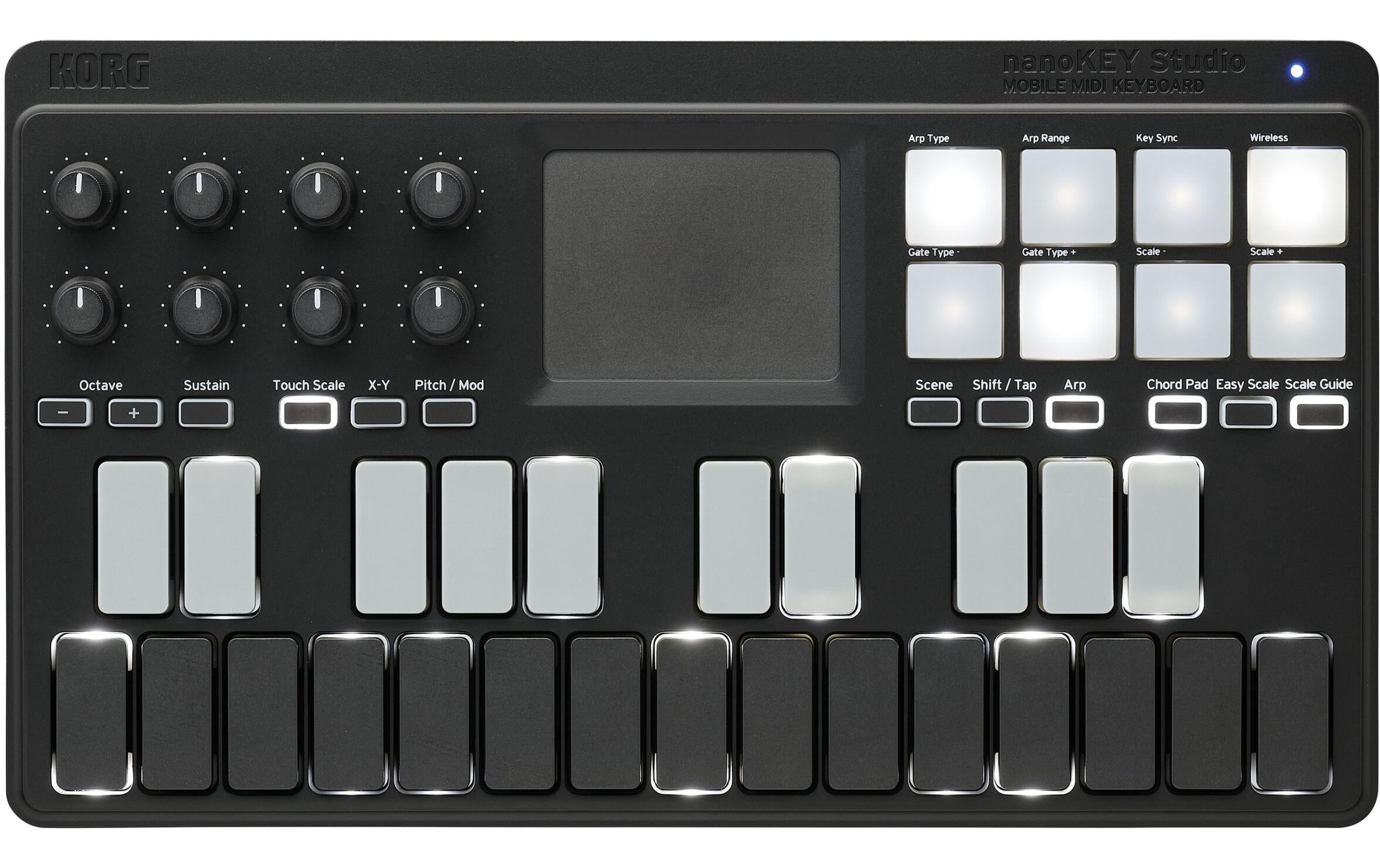 nanoKEY Studio, schwarz USB-Controller, Bluetooth, 8Pads, schwarz