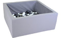 Bällebad soft - eckig Grey 100 balls grey/white