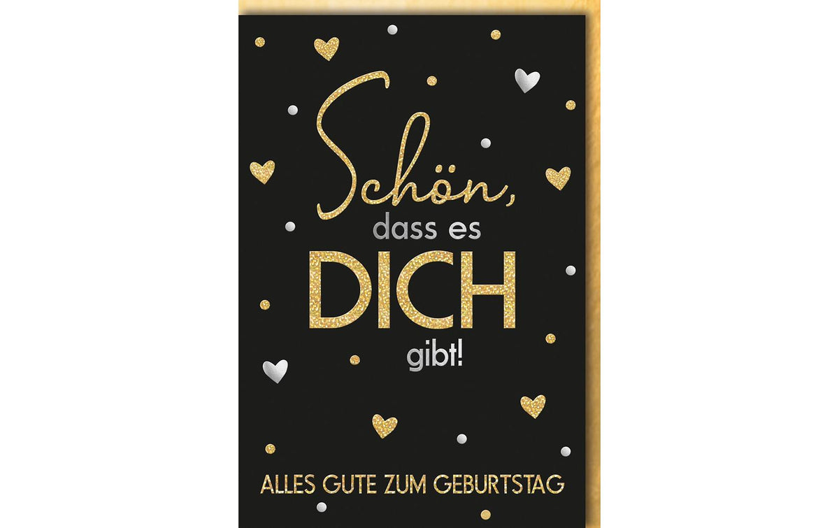 B+C Glückwunschkarte Geburtstag 11.5 x17 cm, inkl. Couvert