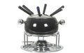 Nouvel Fleischfondue-Set Noir 9 teilig, Fonduepfanne aus Edelstahl