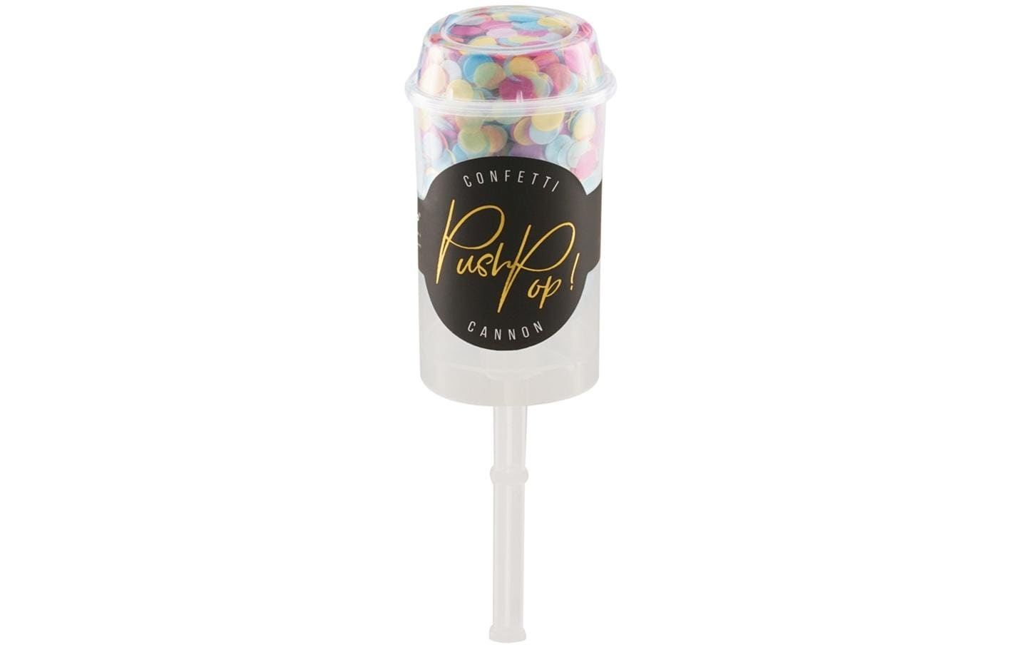 Partydeco Push-Pop Konfetti farbig Ø Konfettis: 8 mm