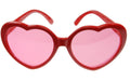 Partydeco Brille Herz 14 x 6 x 13 cm, rot