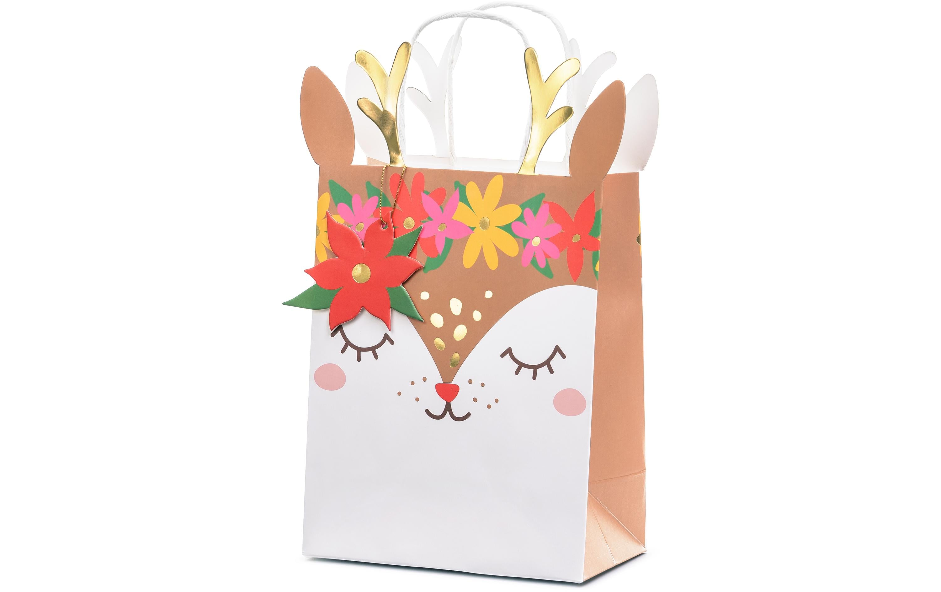 Partydeco Geschenktasche Reh 20.5 x 30 x 10.5 cm, 1 Stück