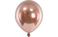 Partydeco Ballon Glossy Klein Rosegold, Ø 12 cm, 50 Stück