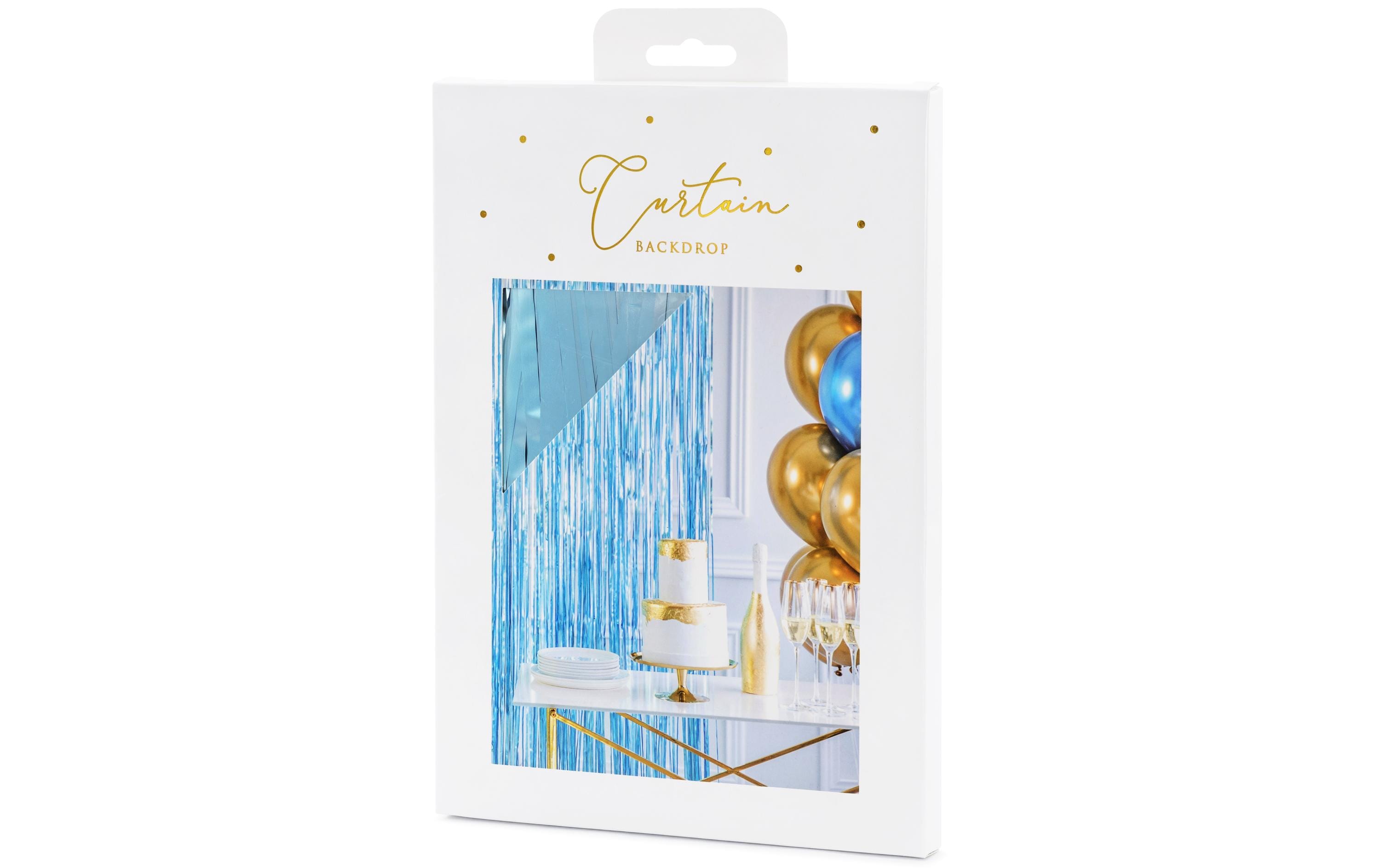 Partydeco Vorhang 90 x 250 cm, hellblau