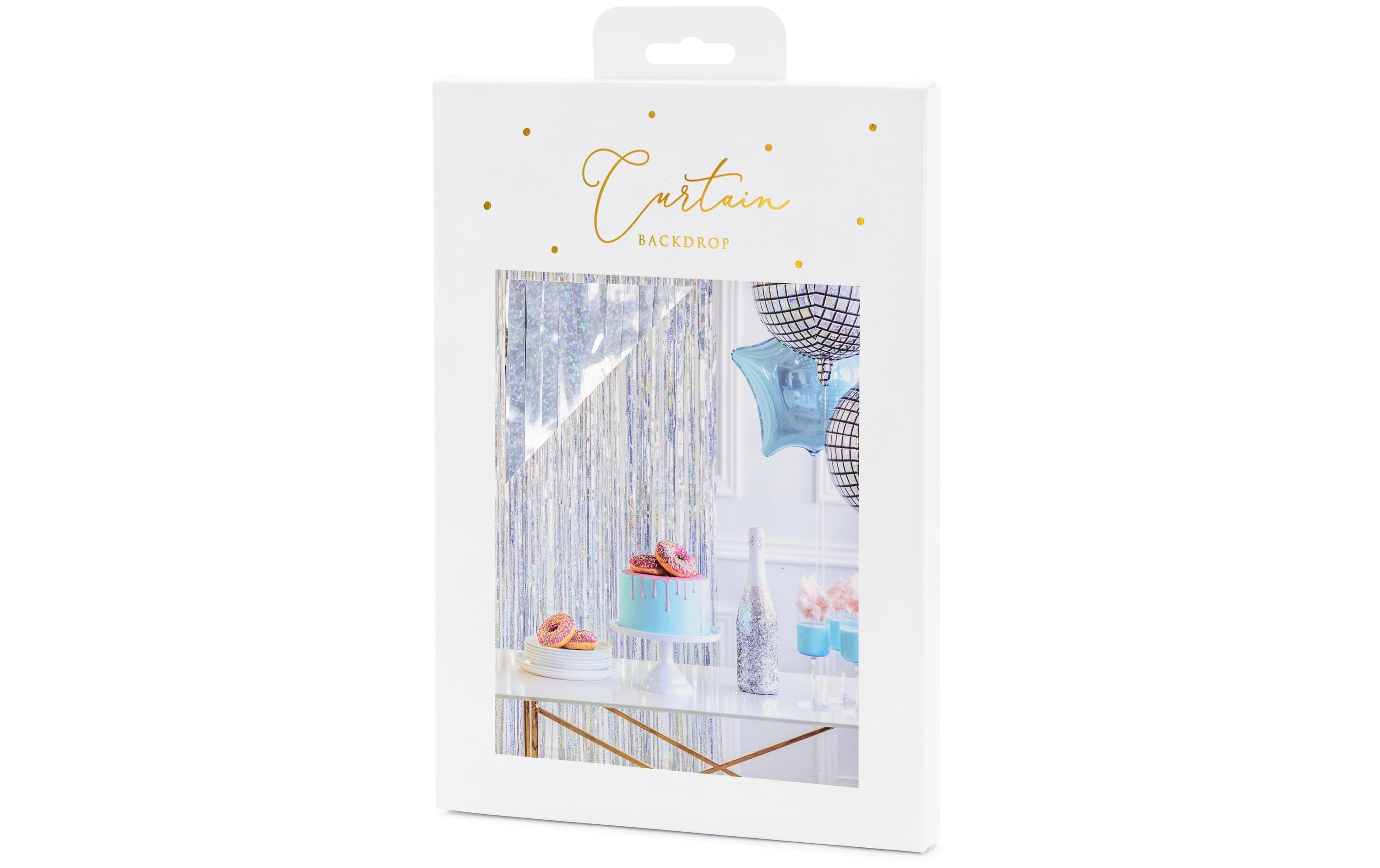 Partydeco Vorhang 90 x 250 cm, holografisch