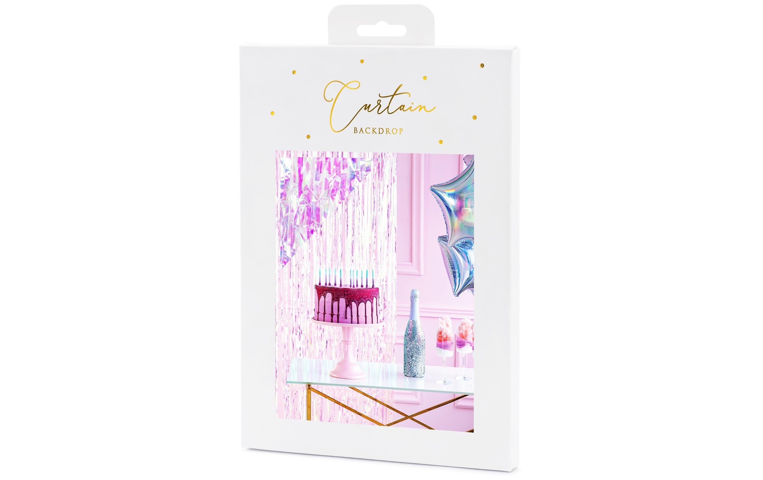 Partydeco Vorhang 90 x 250 cm, irisierend