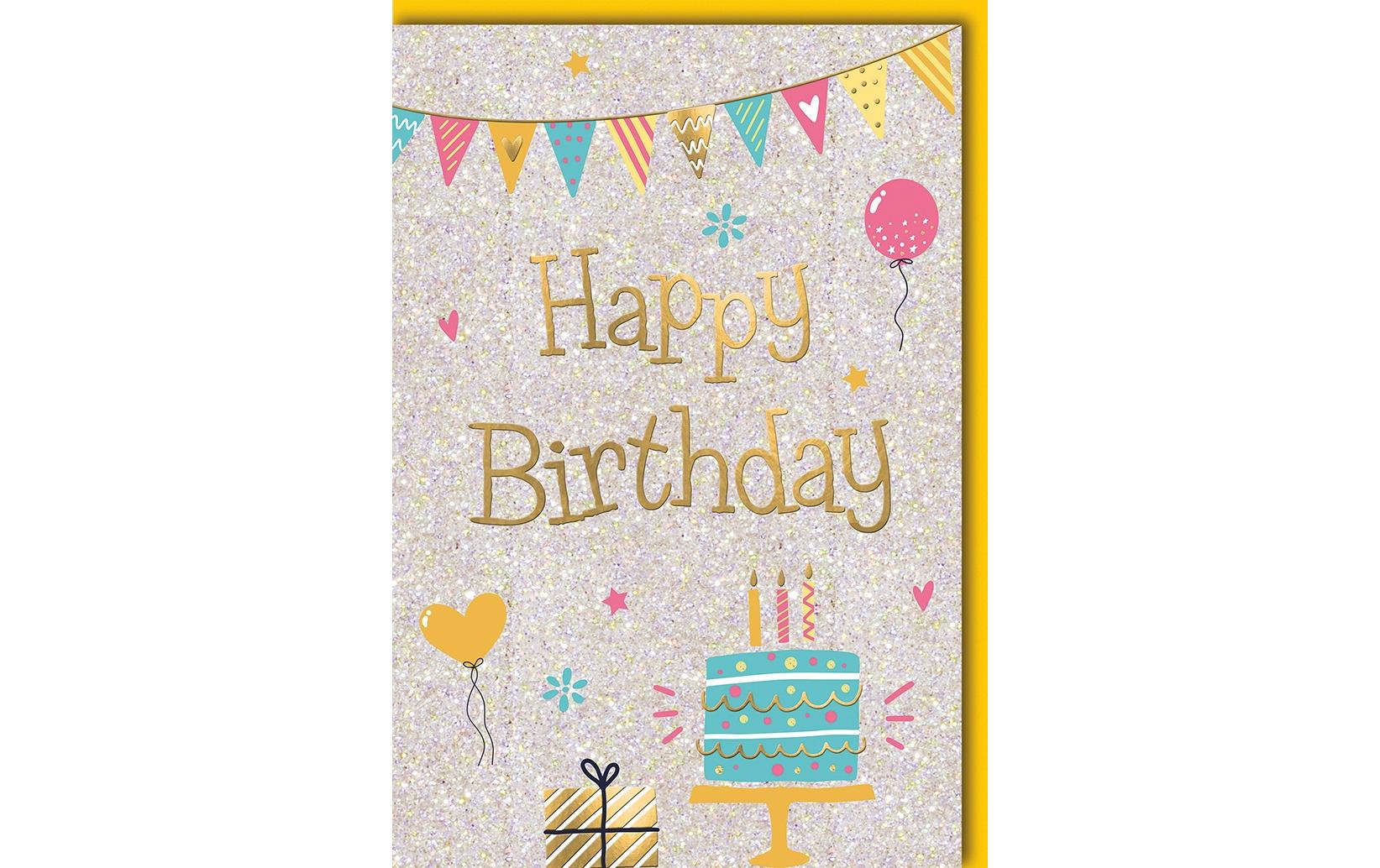 B+C Glückwunschkarte Geburtstag 11.5 x17 cm, inkl. Couvert