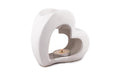 Pajoma Duftlampe Heart Keramik, weiss, H 13 cm