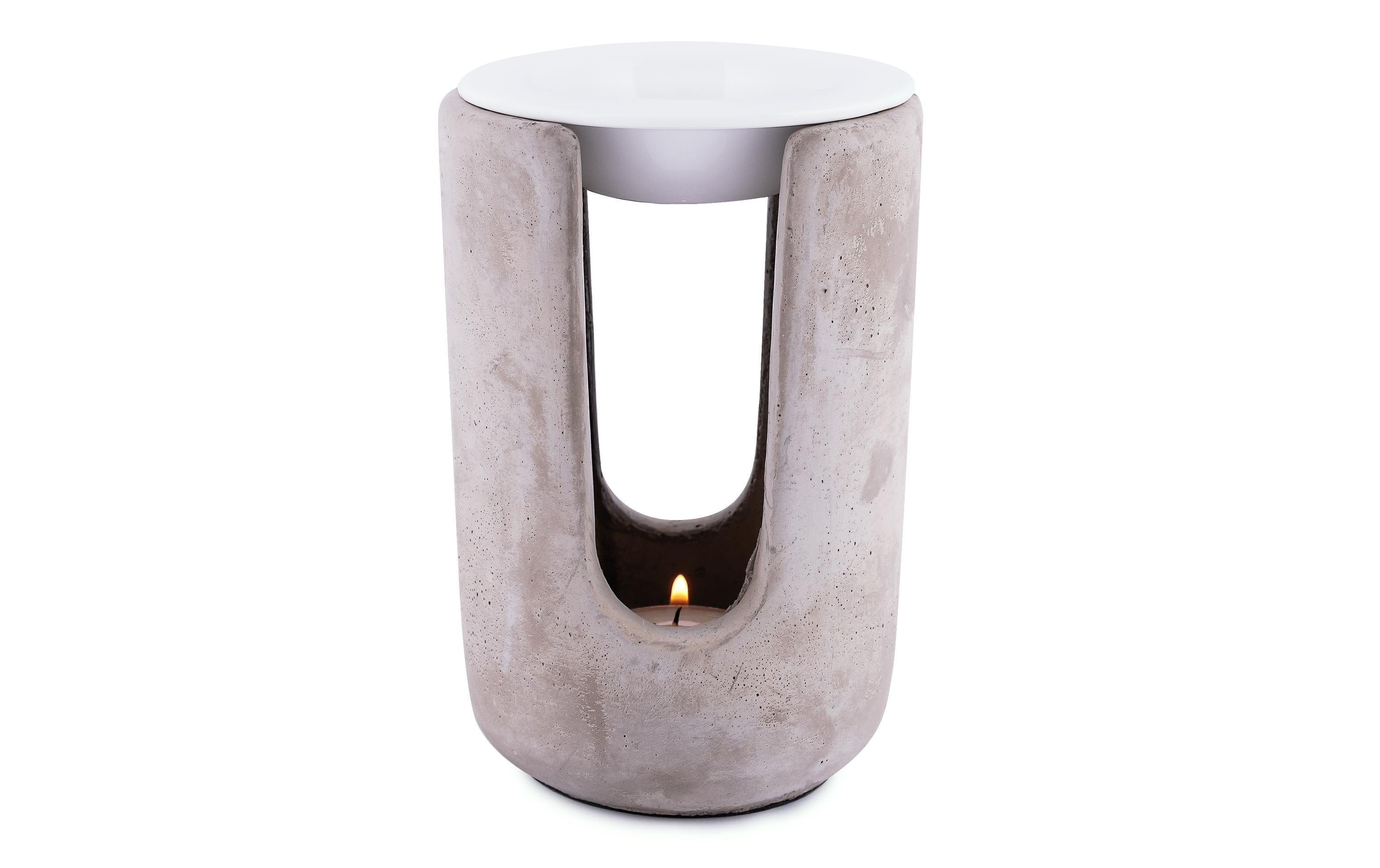 Pajoma Duftlampe Ambiente Beton Keramik, H 15 x ø 10 cm