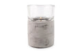 Pajoma Teelichthalter Ambiente Beton Glas, H 11.9 x Ø 8.3 cm