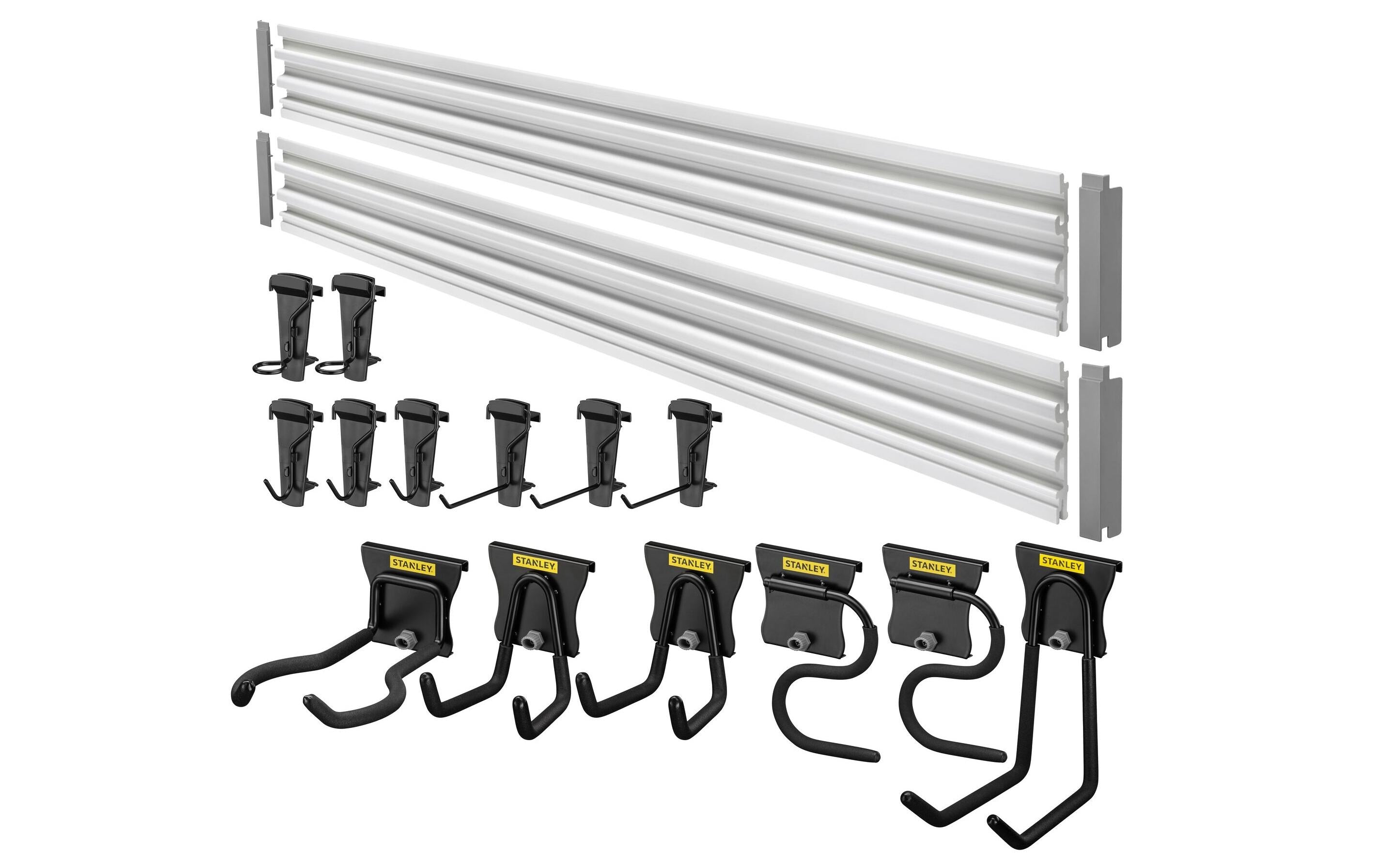 STANLEY Trackwalls Set Wandsystem inklusive Schienen und Haken