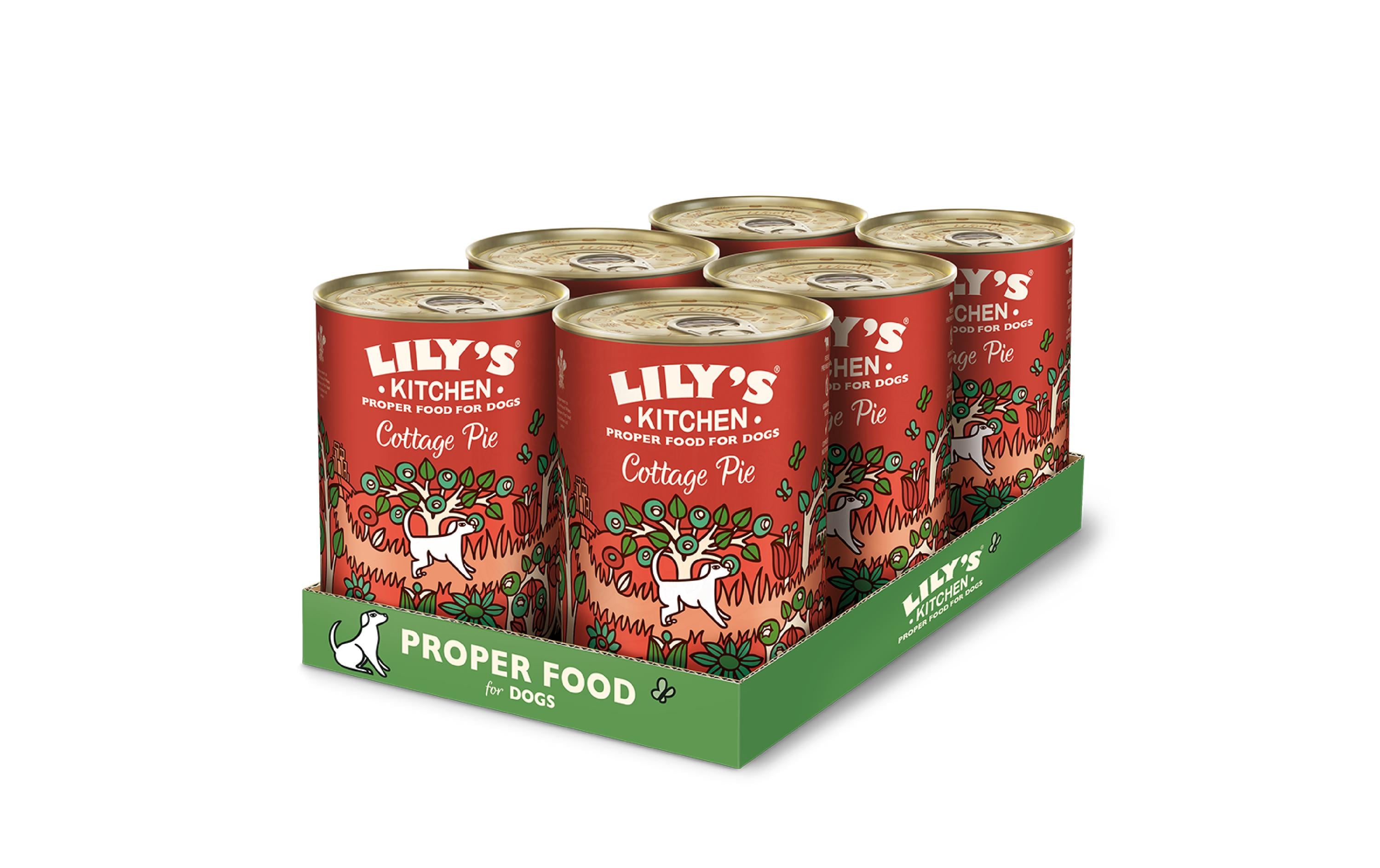 Lilys Kitchen Nassfutter für Hunde Rindfleisch, 6x400g