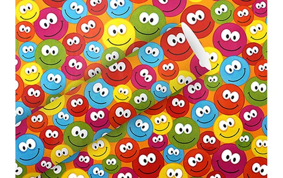 B+C Geschenkpapier Just Smileys 80g/m2, 70cm x 2 m