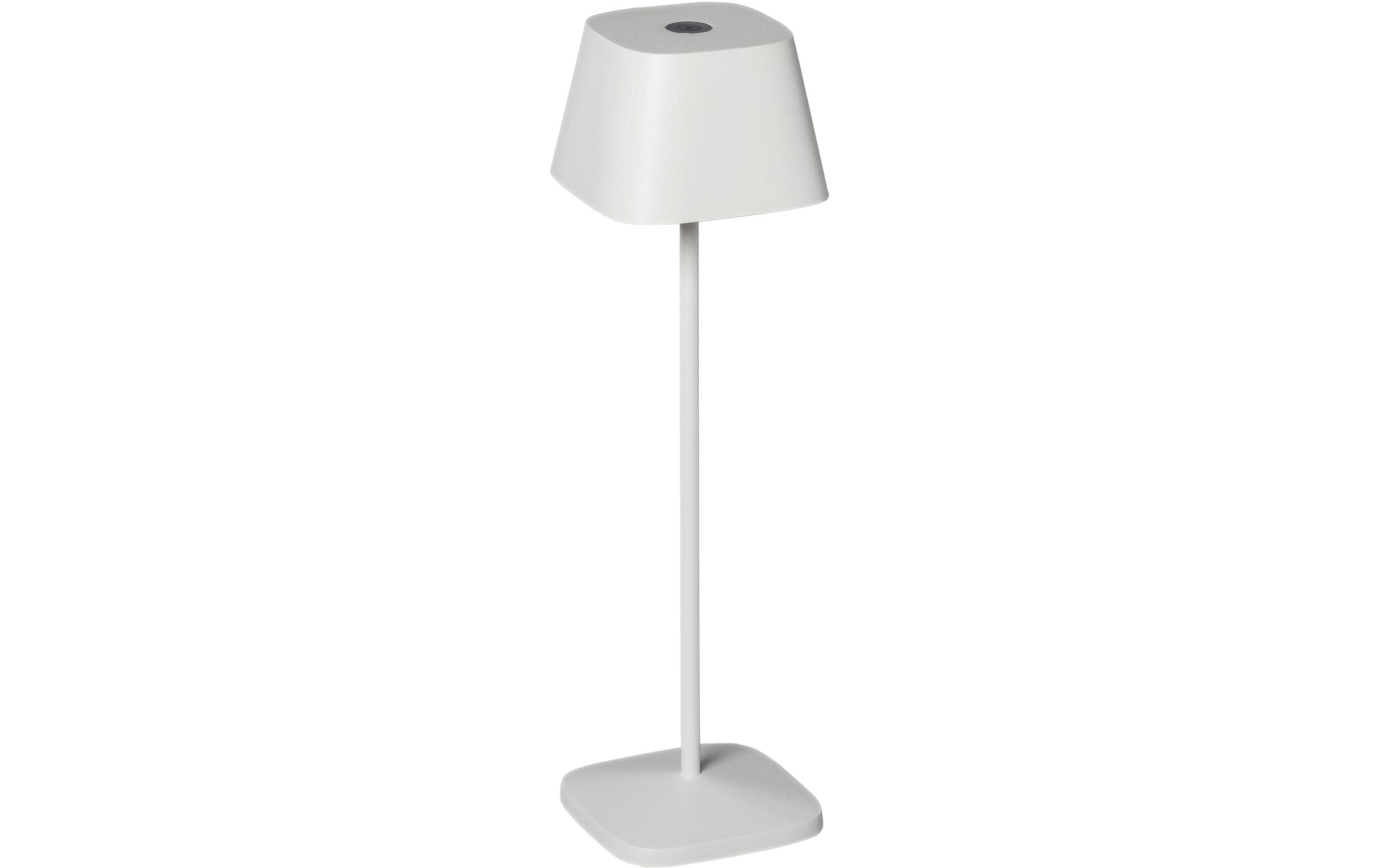 Konstsmide USB-Tischleuchte Capri Weiss LED warmweiss, Akku, Dimmbar / IP54