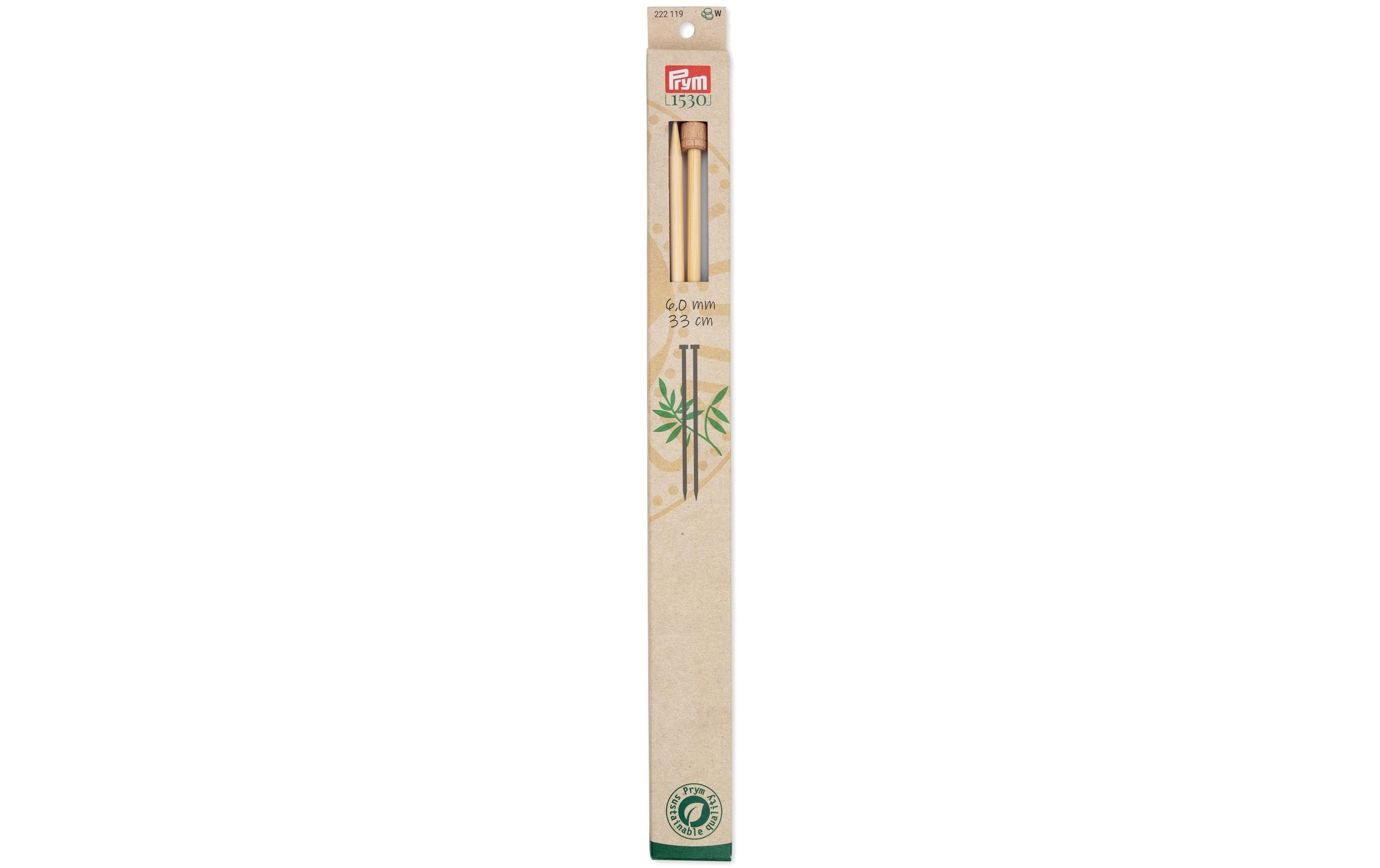 Prym Jackenstricknadeln BAMBUS 6.00 mm, 33 cm
