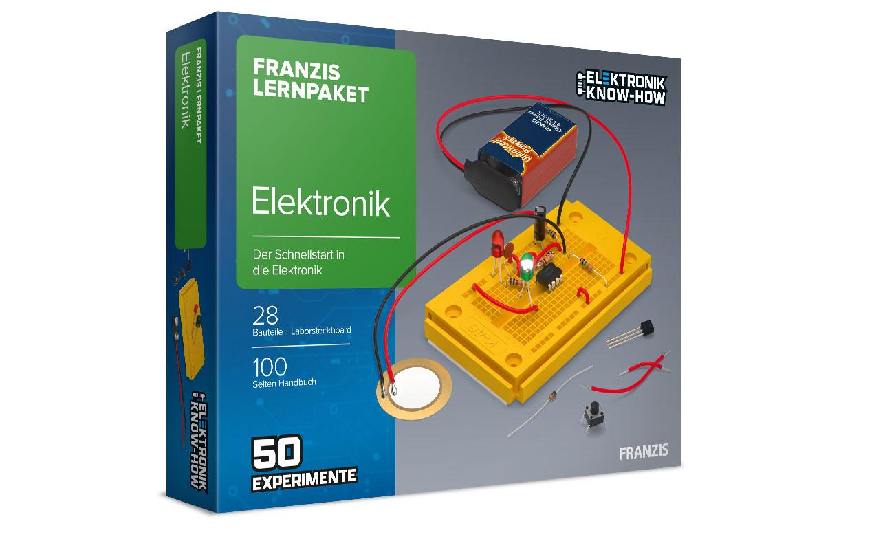 Franzis Lernpaket Elektronik 28 Bauteile, Laborsteckboard