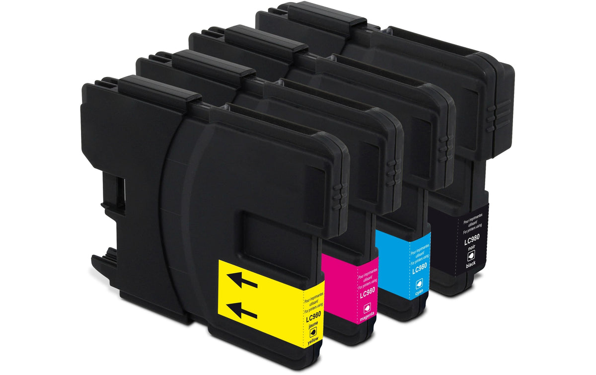 GenericInk Tinte Brother LC980 Multip. 1 x 12,3 x 7ml,BLCMY,1 x 550,3 x 675 S.