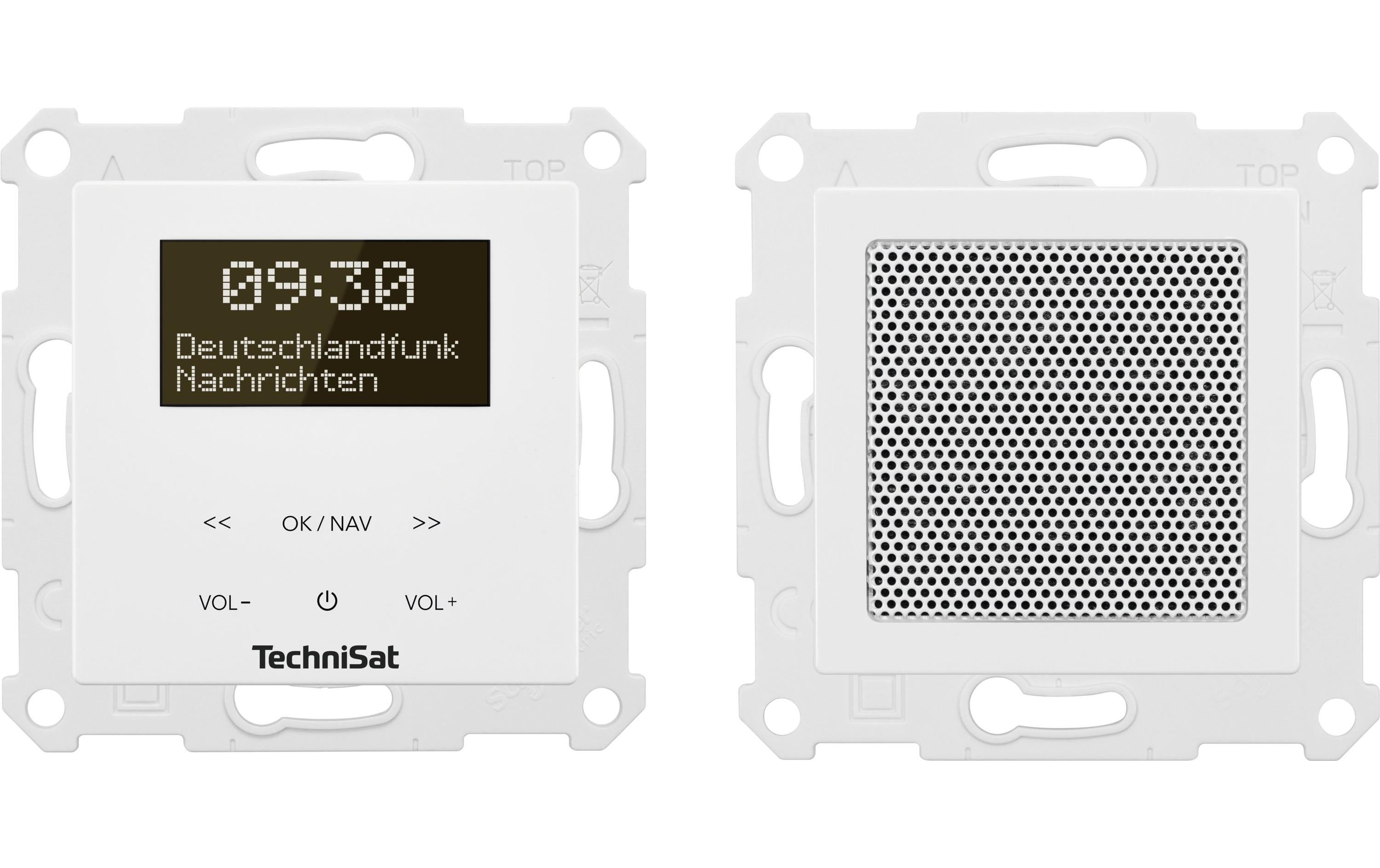 TechniSat DigitRadio Up 55, weiss DAB+ Unterputzradio, BT