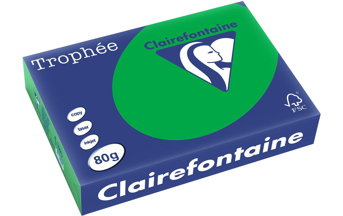 Clairefontaine Kopierpapier Trophée smaragdgrün, 500 Blatt, 80gm2