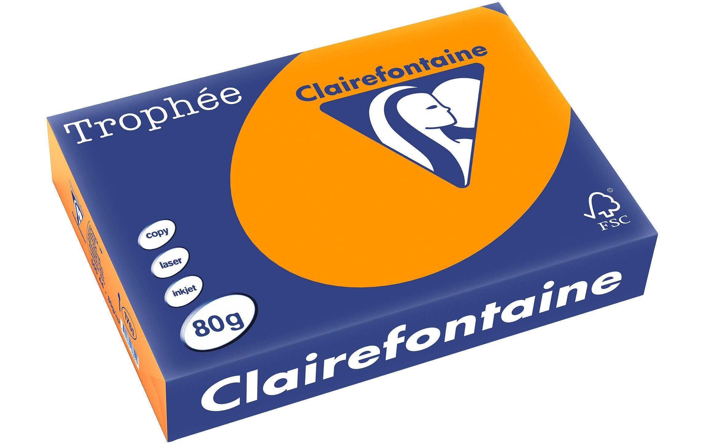 Clairefontaine Kopierpapier Trophée orange, 500 Blatt, 80gm2