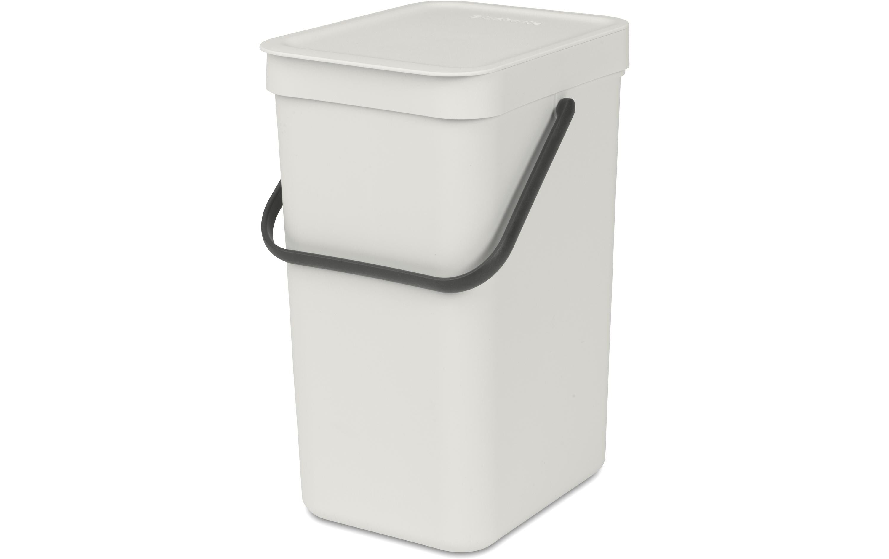 Brabantia Sort & Go Recyclingbehälter Inhalt 12 Liter, Light Grey