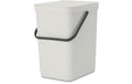 Brabantia Sort & Go Recyclingbehälter Inhalt 25 Liter, Light Grey