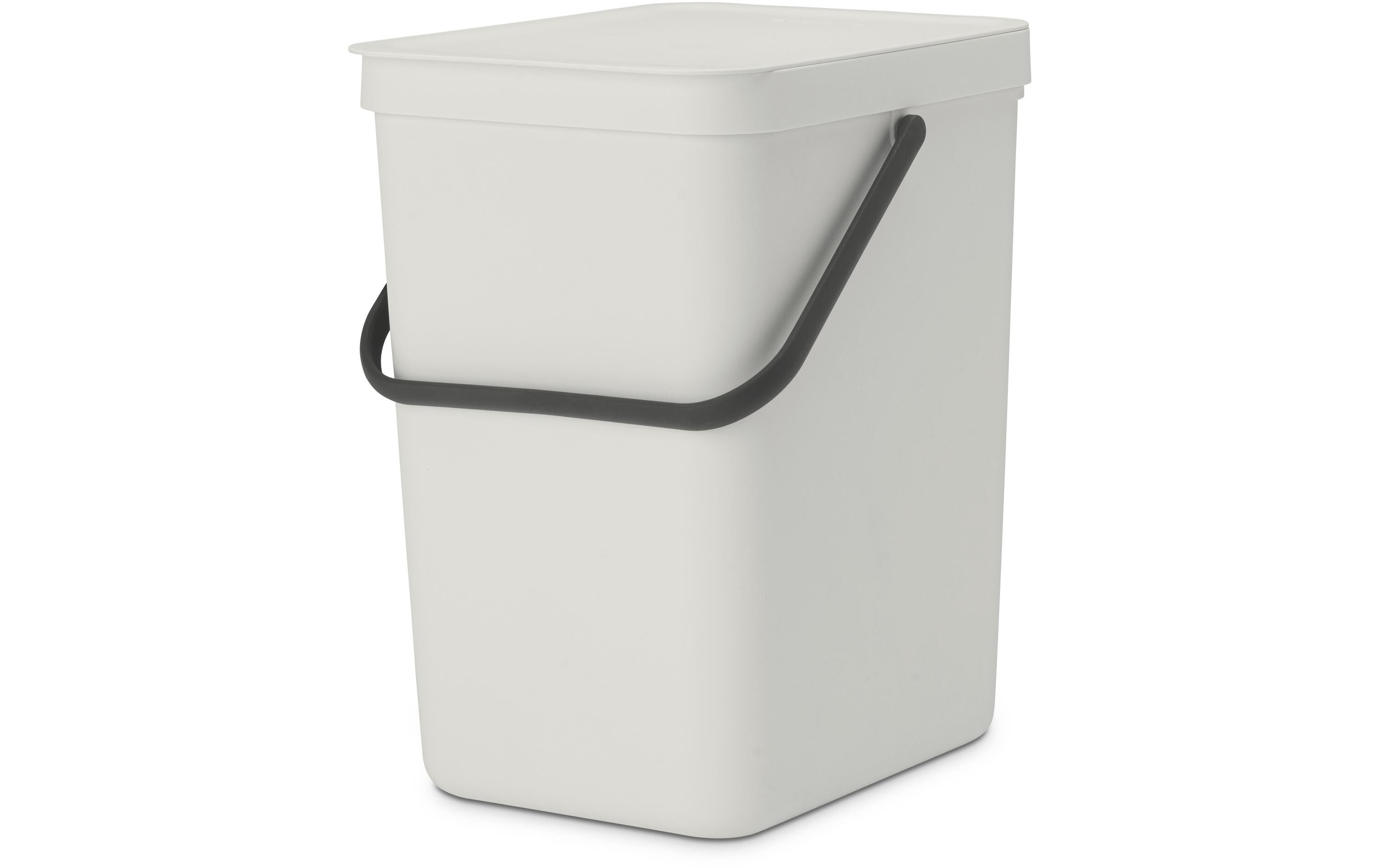 Brabantia Sort & Go Recyclingbehälter Inhalt 25 Liter, Light Grey