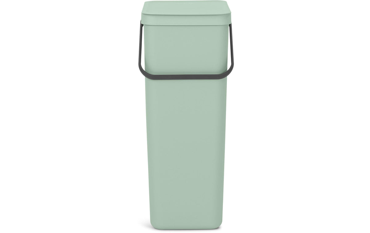 Brabantia Sort & Go Recyclingbehälter Inhalt 40 Liter, Jade Green