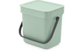 Brabantia Sort & Go Abfallbehälter Inhalt 3 Liter, Jade Green