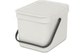 Brabantia Sort & Go Abfallbehälter Inhalt 6 Liter, Light Grey