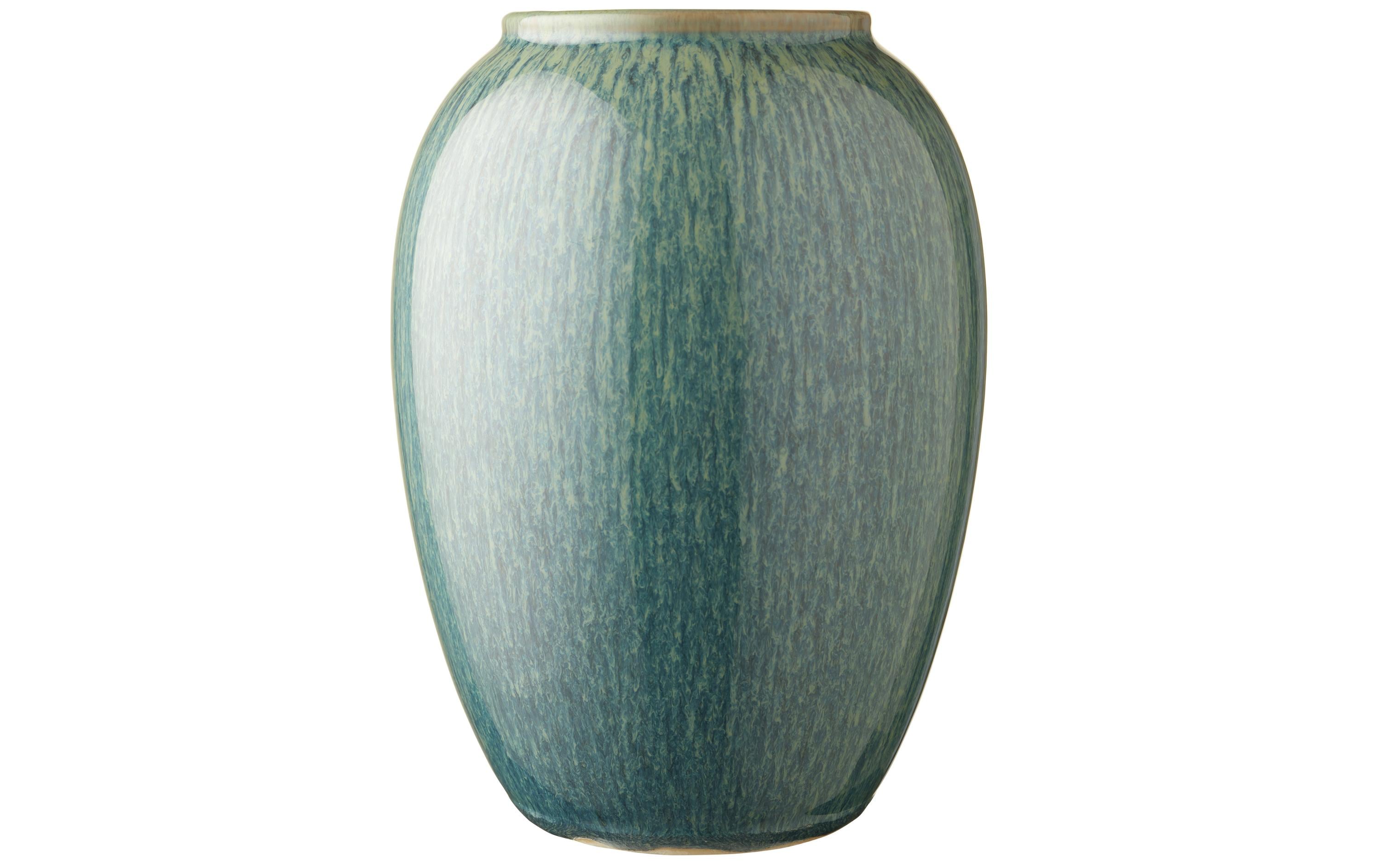 Bitz Vase 20 cm Green 1 Stück, 14x14x20cm