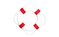 Dekomat Aufsteller Rettungsring Weiss-Rot mit Tau, D: 50 cm, Styrofoam,Baumwolle,