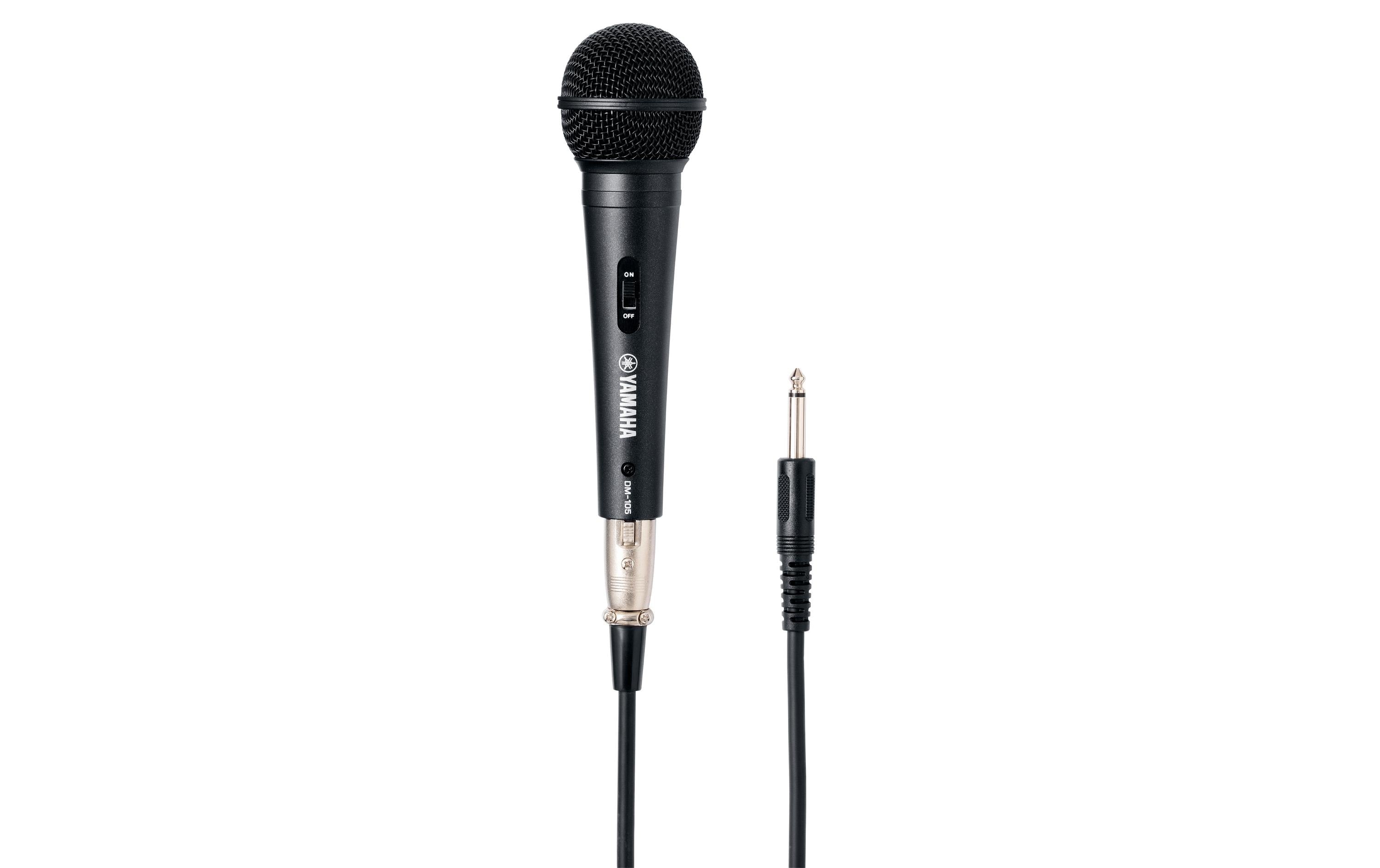 Yamaha DM105 Dynamisches Mikrofon, inkl. XLR/6.3 Kabel
