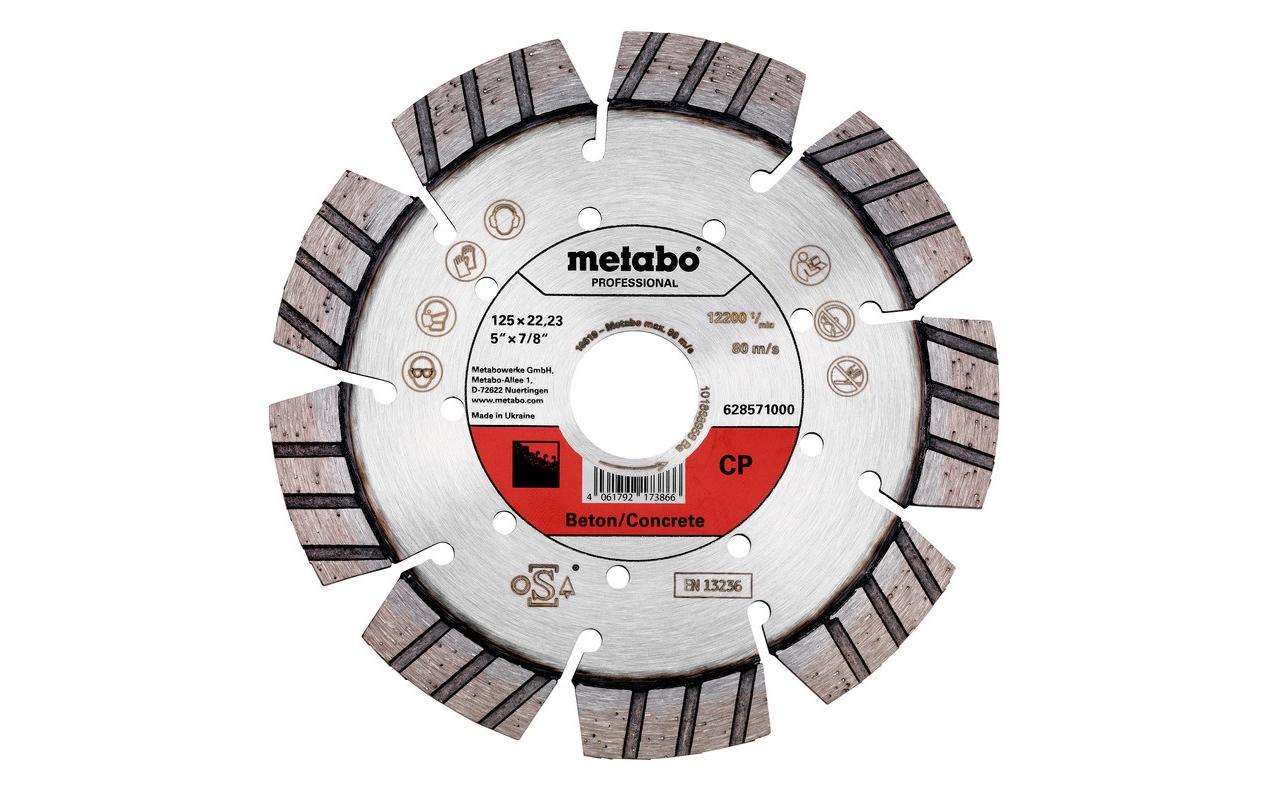 Metabo Diamant-Trennscheibe  125 mm Beton Professional