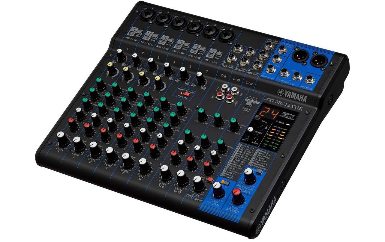 Yamaha MG12XUK 12-Kanal Mischpult mit Effekt-Sektion