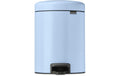 Brabantia NewIcon Treteimer 5 Liter Dreamy Blue, Inhalt 5 Liter