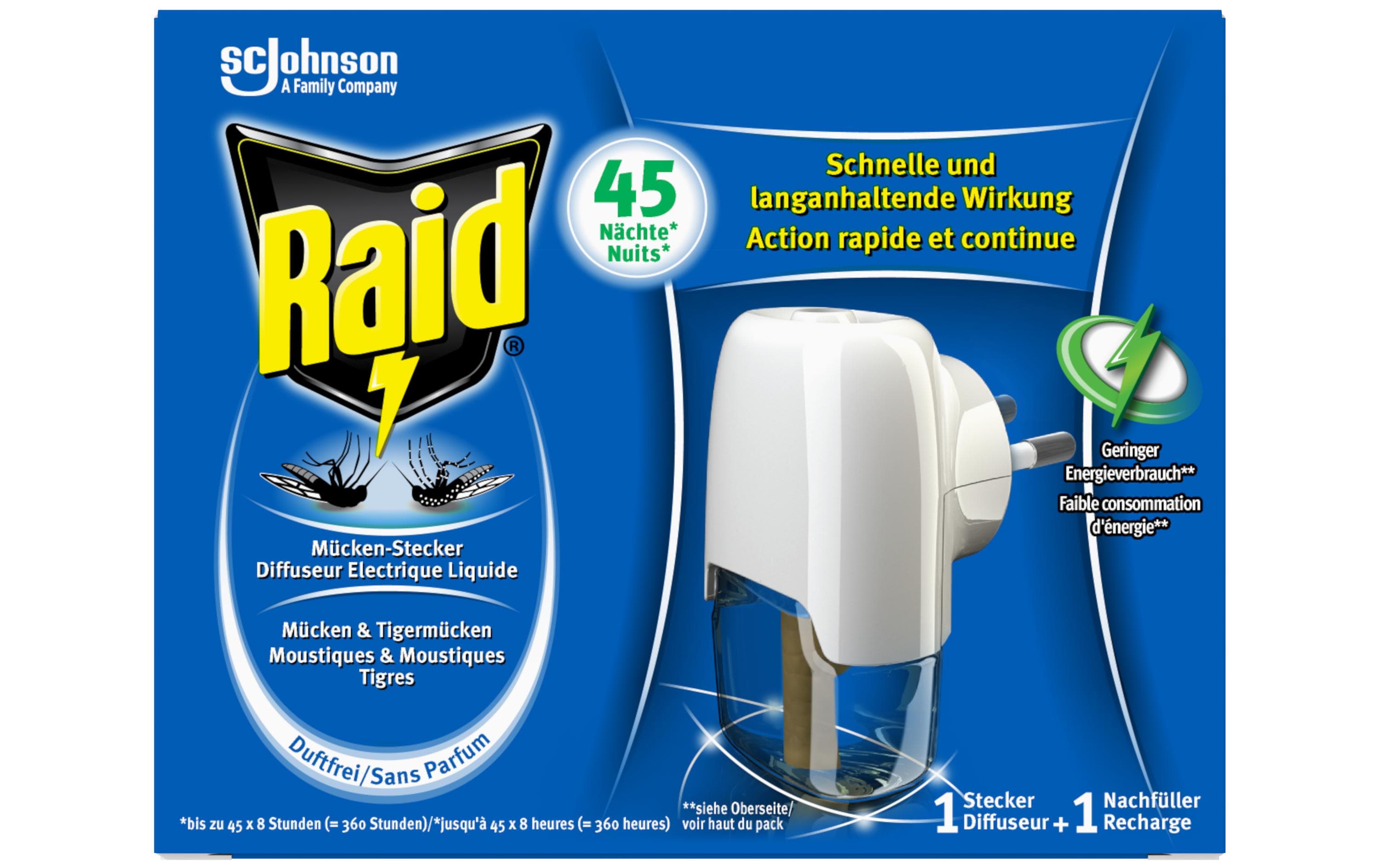 Raid Mücken-Stecker 45 Nächte Original 27 ml