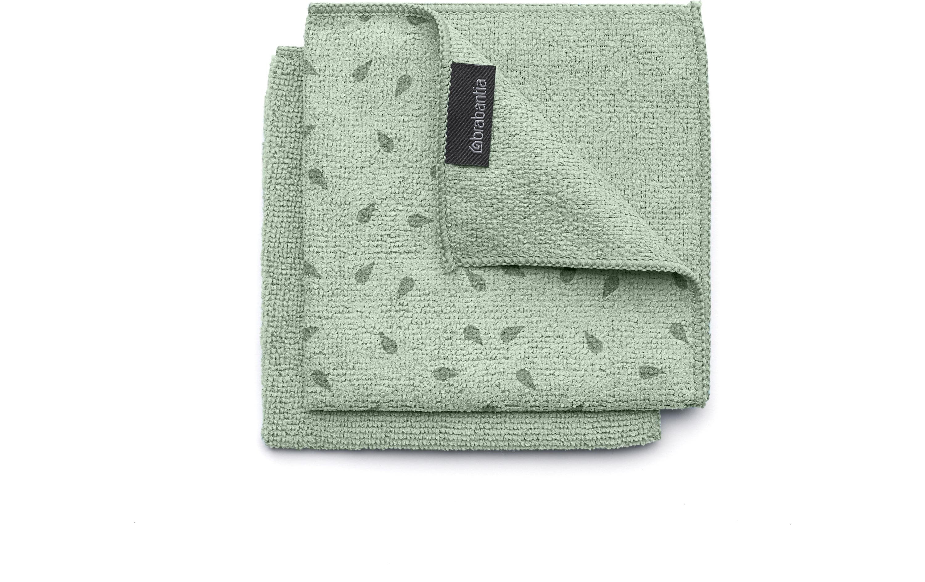 Brabantia Mikrofaser Reinigungstuch Jade Gr 2er Set, Waschbar bei 60° C