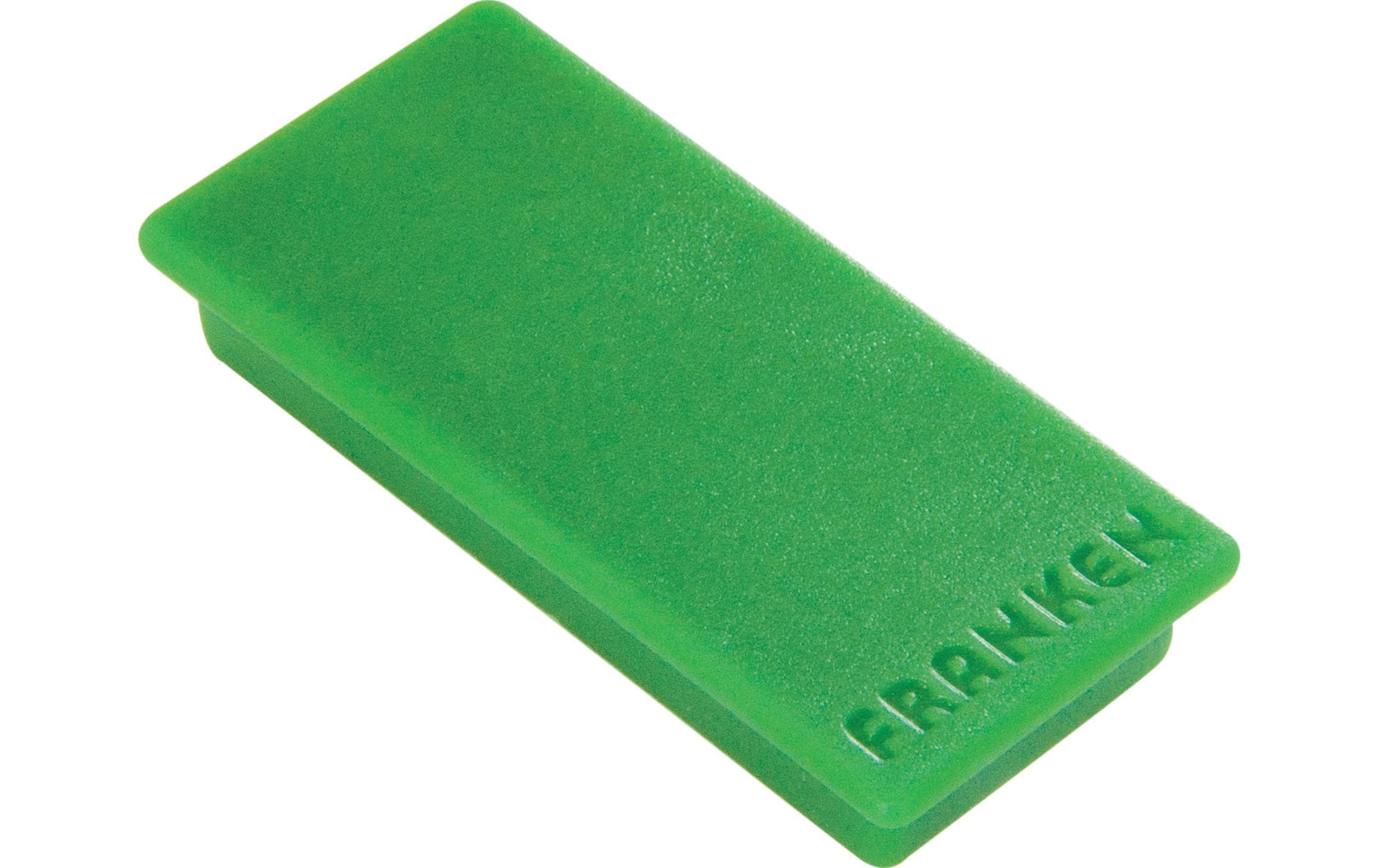 FRANKEN Magnete, 23 x 50 mm, 10 Stück, grün