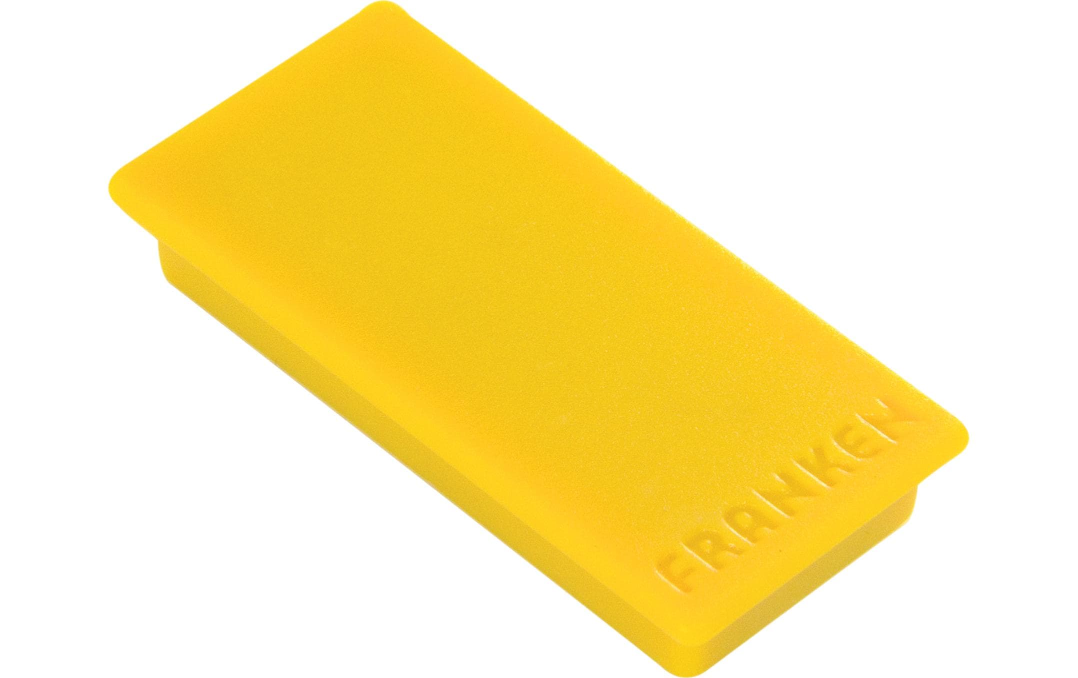 FRANKEN Magnete, 23 x 50 mm, 10 Stück, gelb