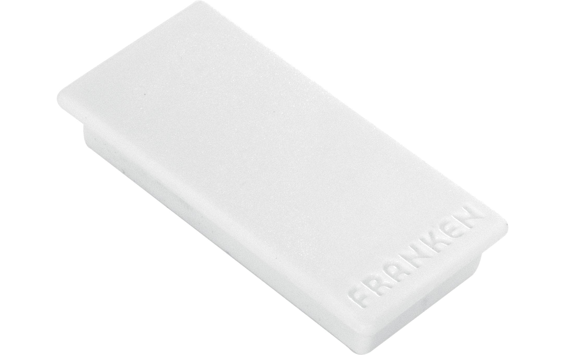 FRANKEN Magnete, 23 x 50 mm, 10 Stück weiss