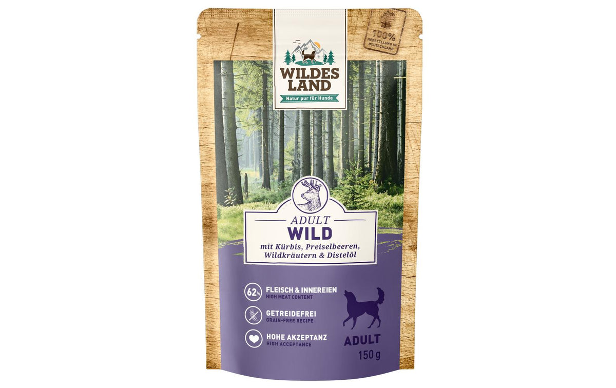 Wildesland Dog Adult Wild & Kürbis 8x150g