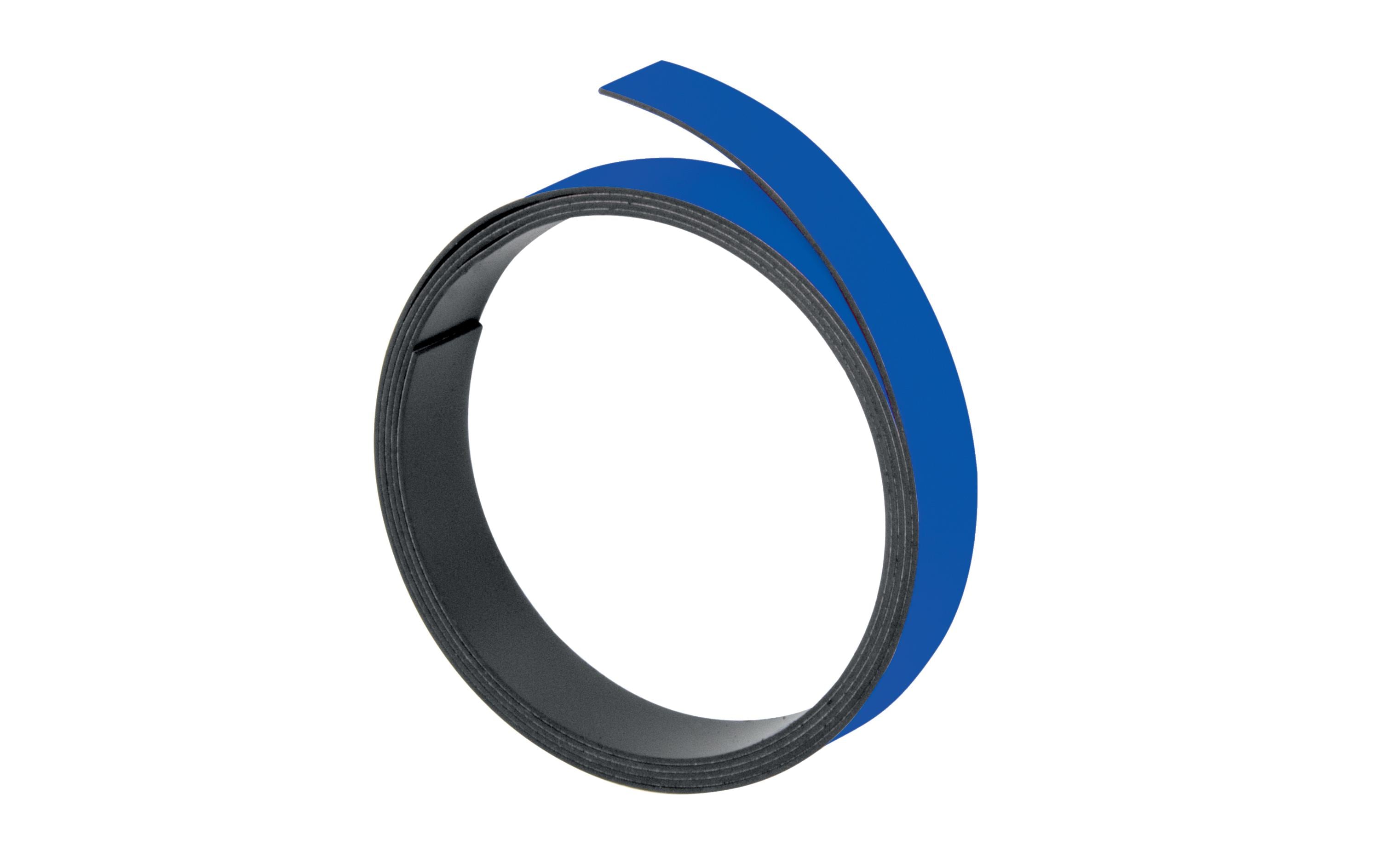 FRANKEN Magnetband, 100 cm x 5 mm, blau Macht Objekte magnetisch haftend