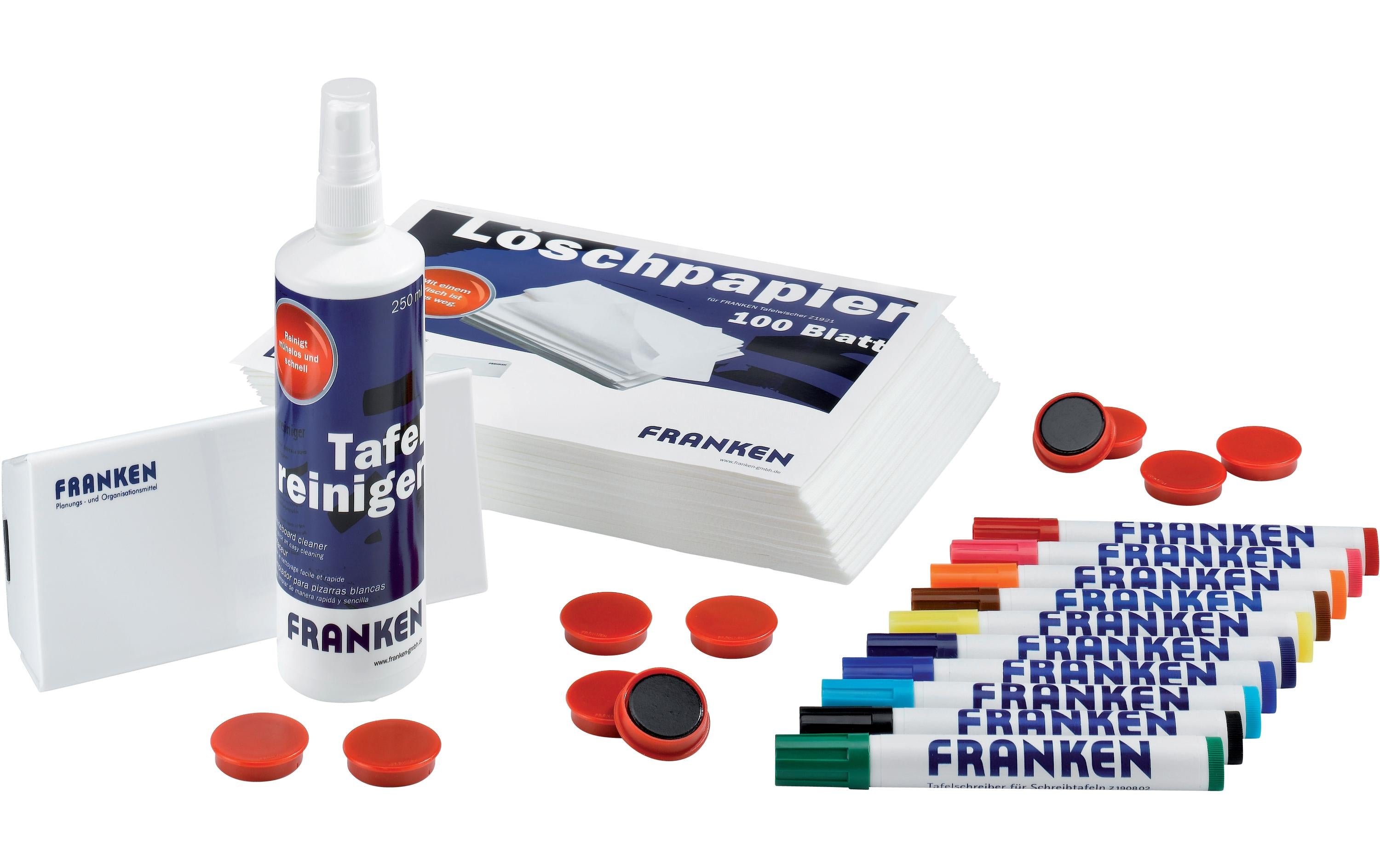 FRANKEN Starter-Set für Magnettafel Magnettafel-Starterset