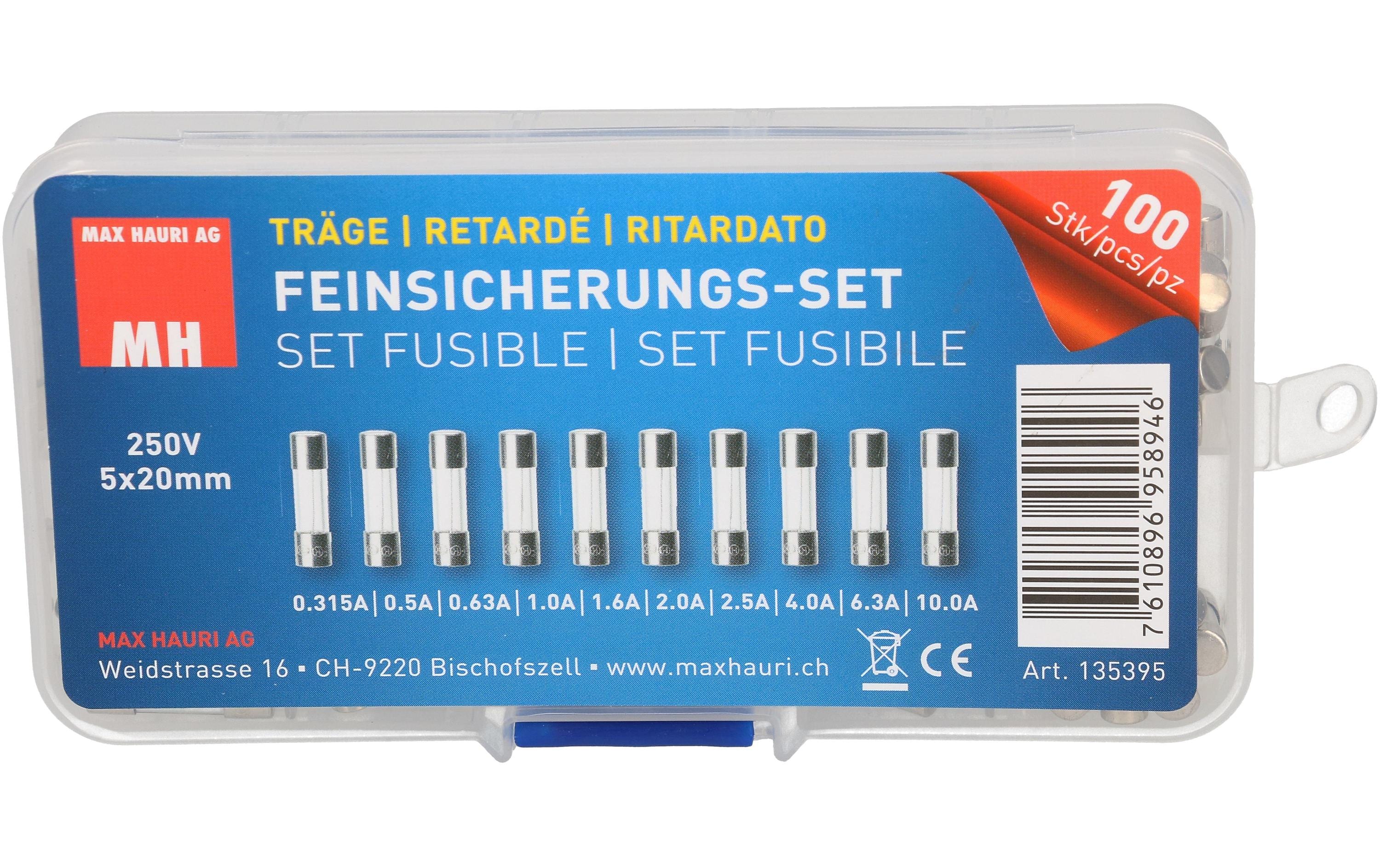 Max Hauri Feinsicherungs-Set 5x20mm träge