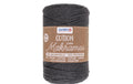 Glorex Textilgarn Makramee Cotton 2mm, 250g, anthrazit