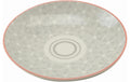 Haynan Teller grau 21.5 cm, Rand rot 21.5cm