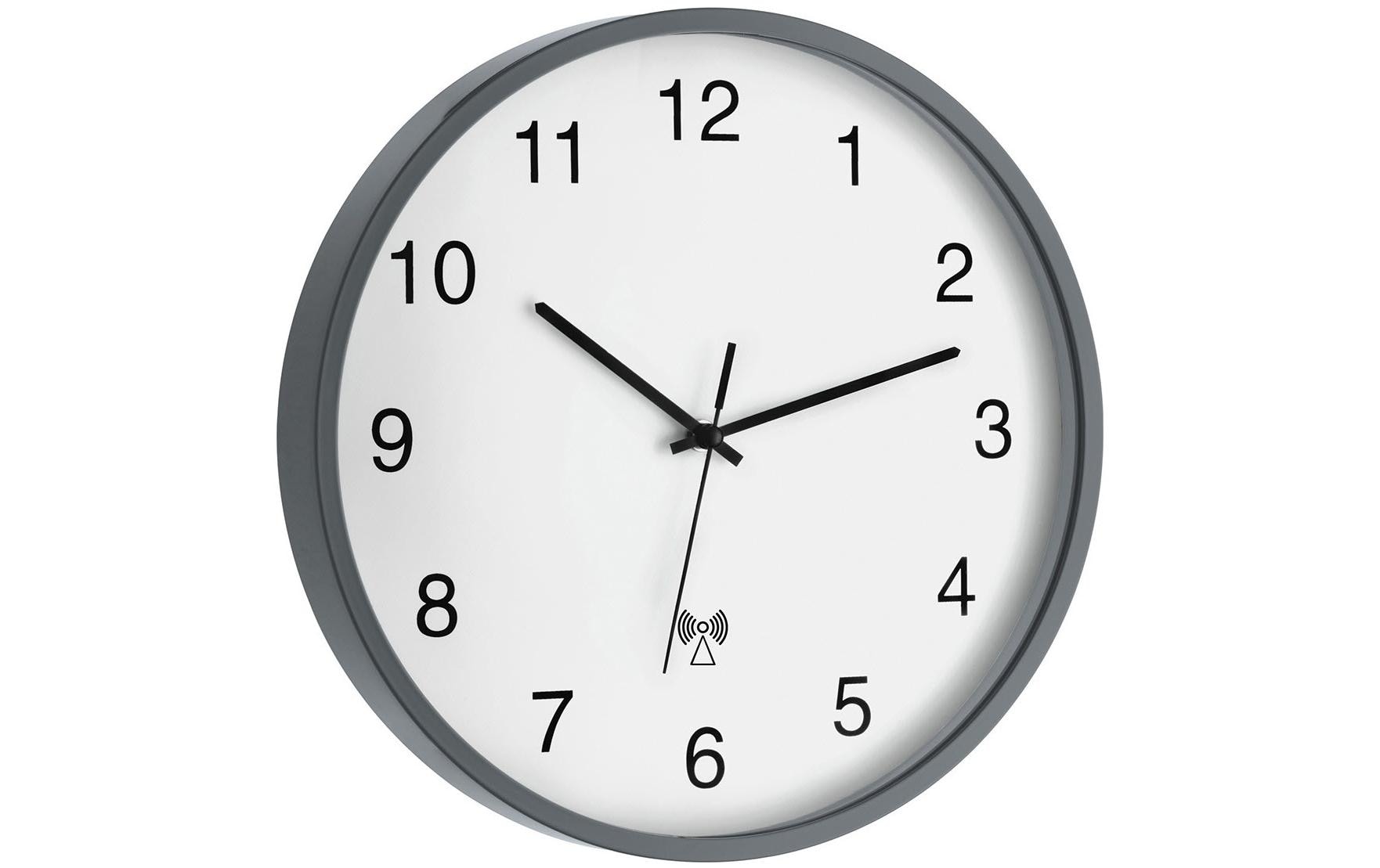 TFA Funk-Wanduhr inkl. A-Batterie